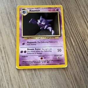 Pokemon Haunter Card - Yellow and Purple
